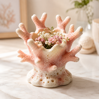 Ocean‑Inspired Simulated Coral Shape Planter